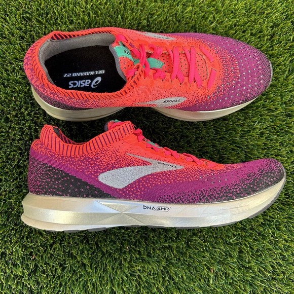 Brooks Women's Levitate 2 Athletic Sneakers Orange Magenta size 9B Running Shoes - Picture 1 of 11
